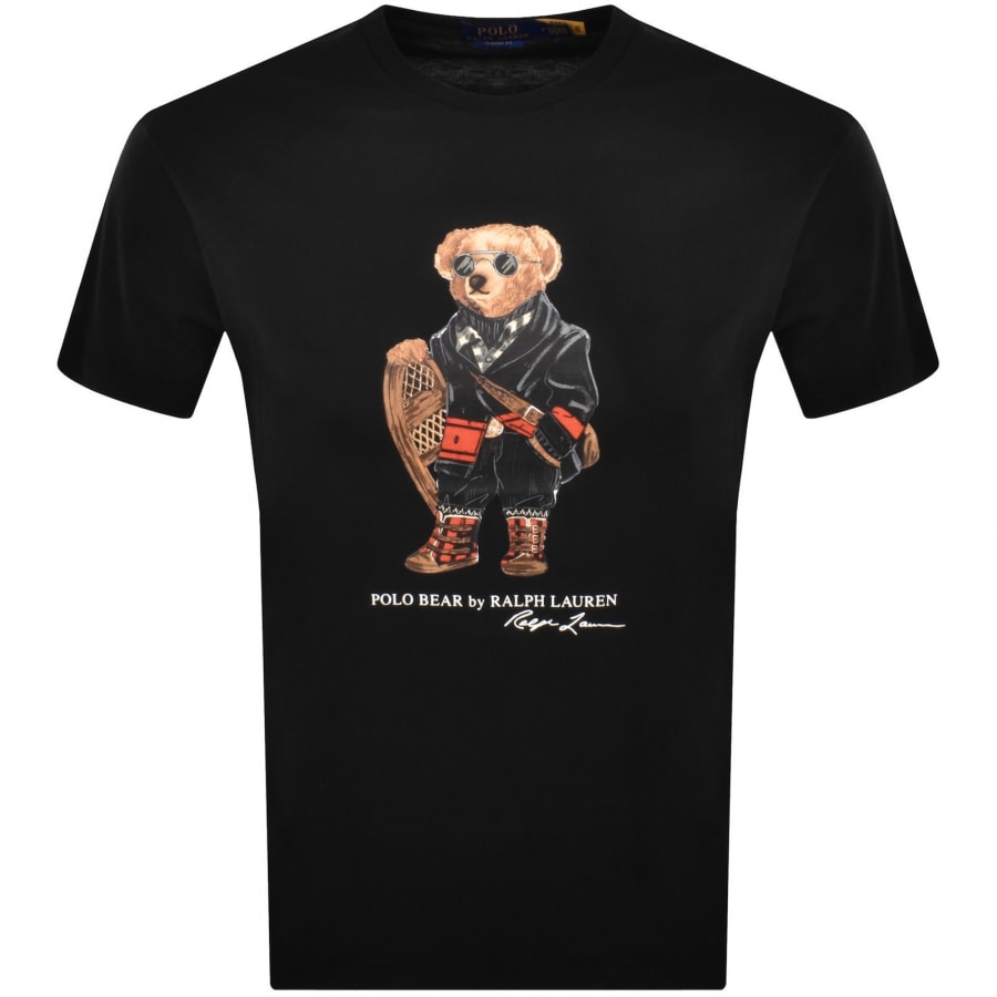 【1回着用】RALPH LAUREN Polo Bear M ブラック Shop Polo Ralph Lauren Holiday Bear Graphic Tee 710981800001-BLK